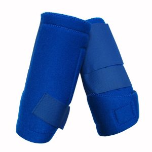 Par protecciones azules sport acolchadas talla ( L )