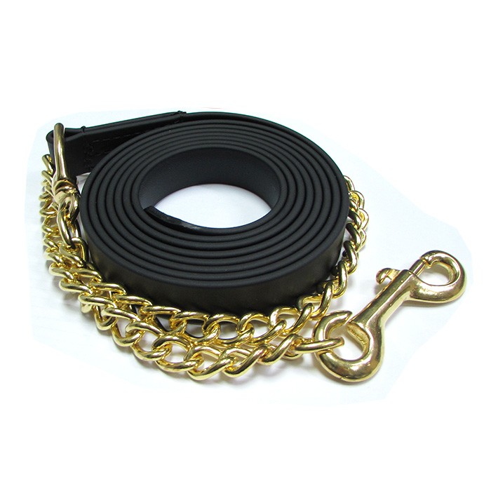 Cabestro sint├®tico negro con cadena  3,50 mt.