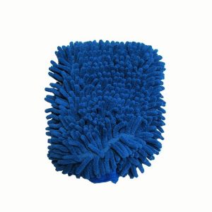 Guante de microfibra azul