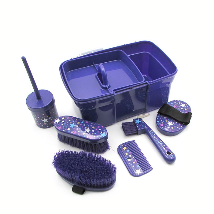 Set limpieza Roma en caja de lujo color purpura 7 piezas